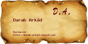 Darab Arkád névjegykártya